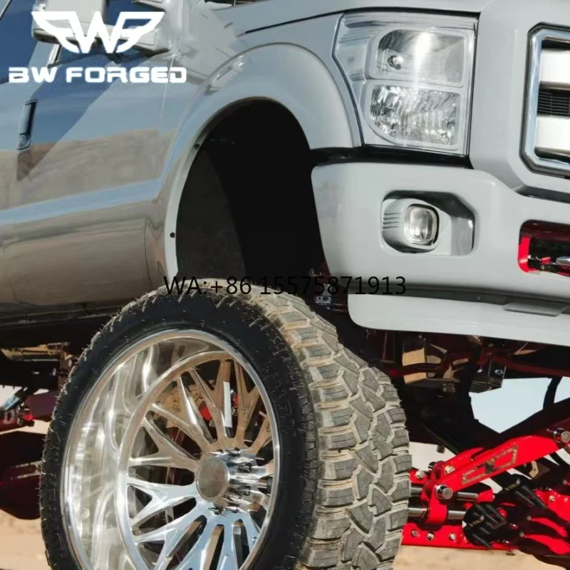 

Custom 20x10 22x12 22x14 24x12 24x14 6x139.7 6x5.5 8x6.5 8x170 8x180 Super Single Wheels Polished Forged Deep Dish Rims for F150