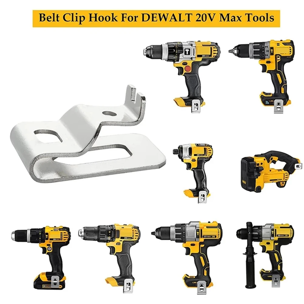 2 Pcs Electrical Drill Belt Clip Hooks W/ Screw For DeWalt 18V 20V Drill Driver N268241 N169778 DCD980 Power Tools Hammer Parts