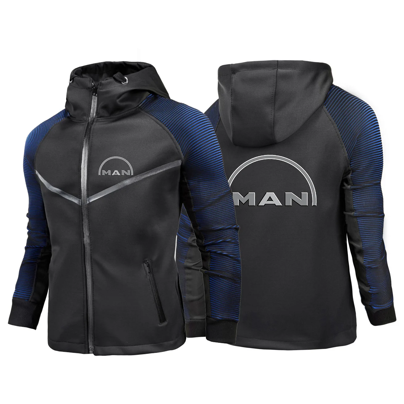 2025 Spring And Autumn Men's Truck Man Logo Print Tailored Fit Racing Car Jacket Understated Luxury Best Seller Hoodies Coat