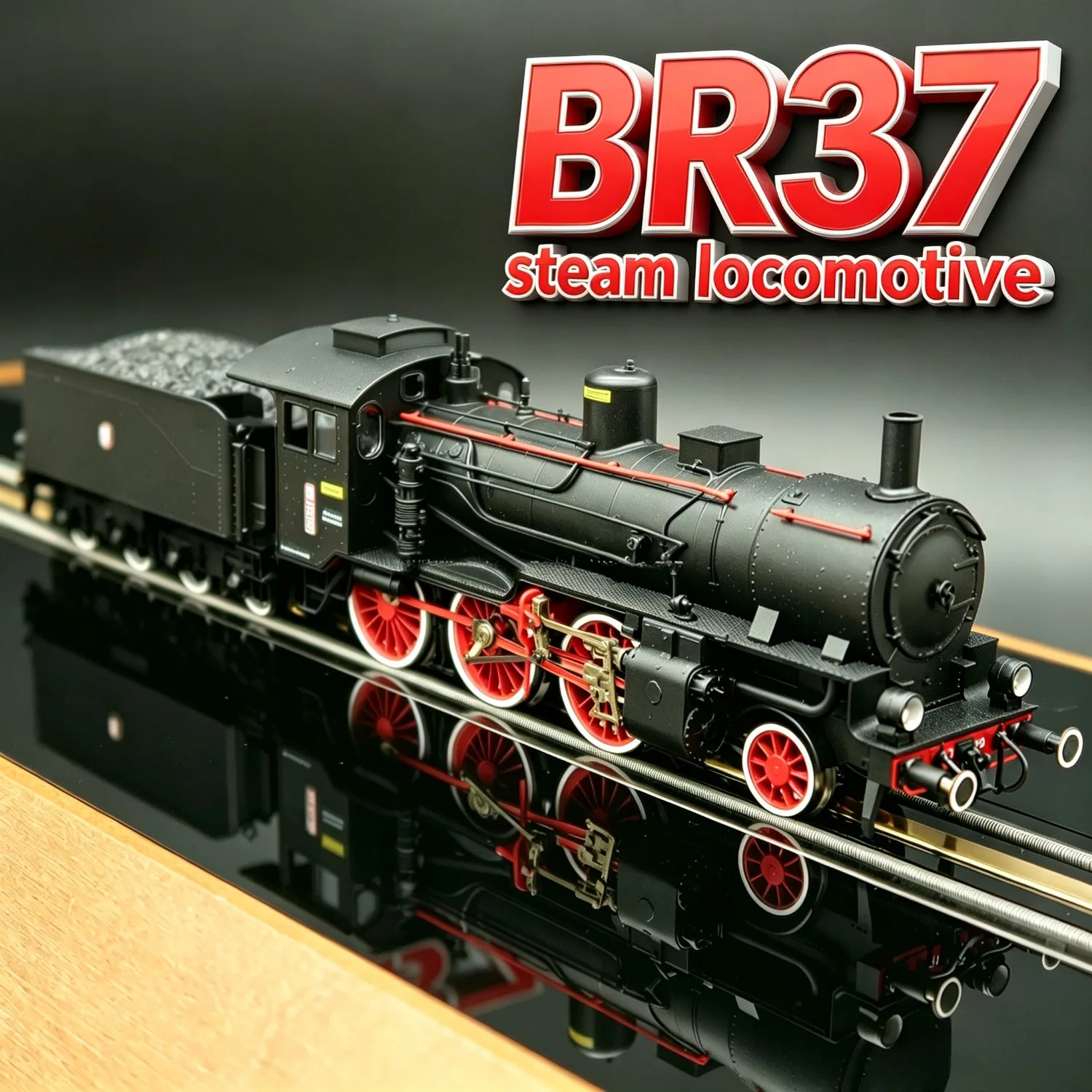 HO Scale 1/87 Train Model BR37 Steam Locomotive PluX16 Interface Item No.413703 Analog Version Railway Model Adult Toy Gift