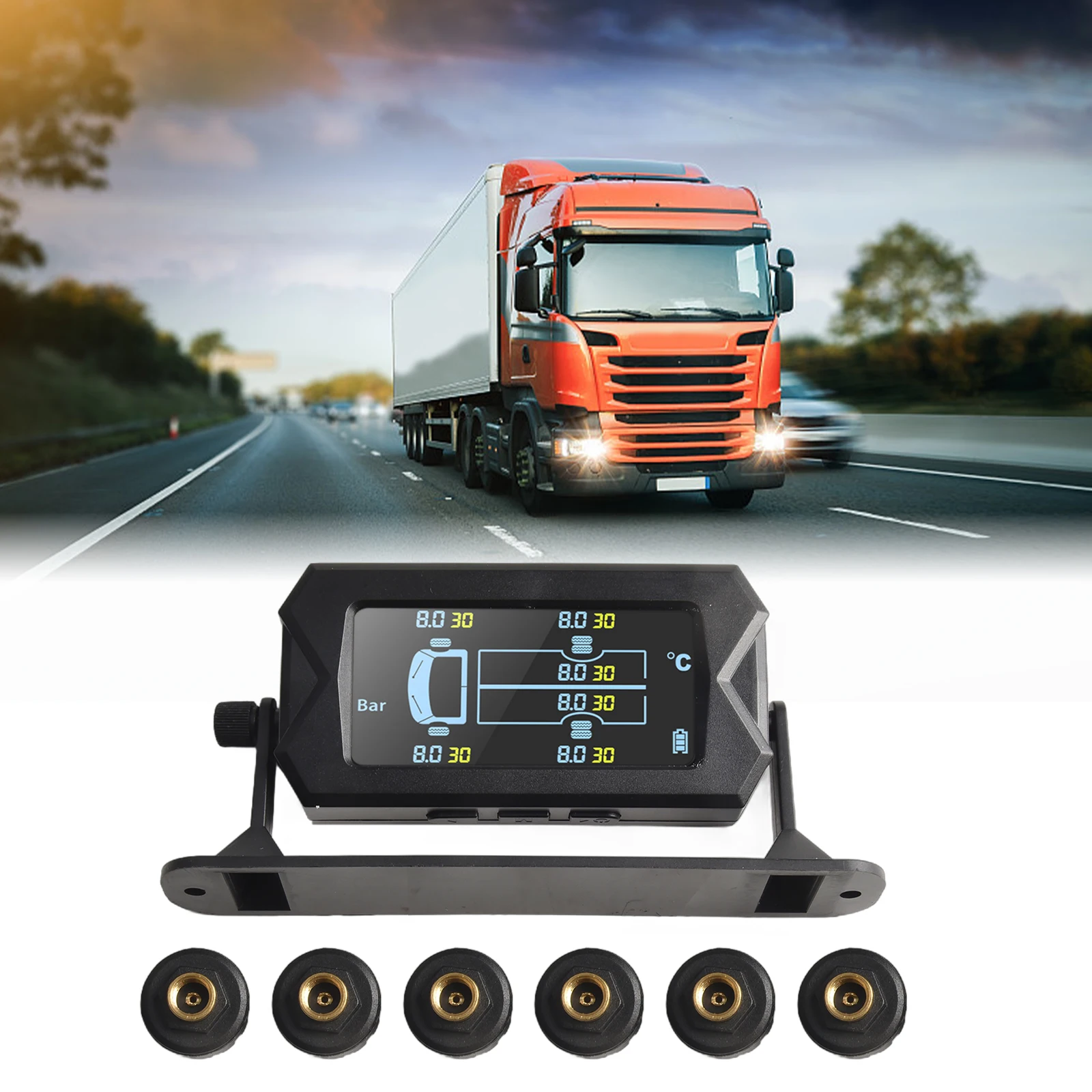 

Charging Cable External Sensor Instruction Manual Working Temperature Wrench Alarm Systems For TPMS Auto Security