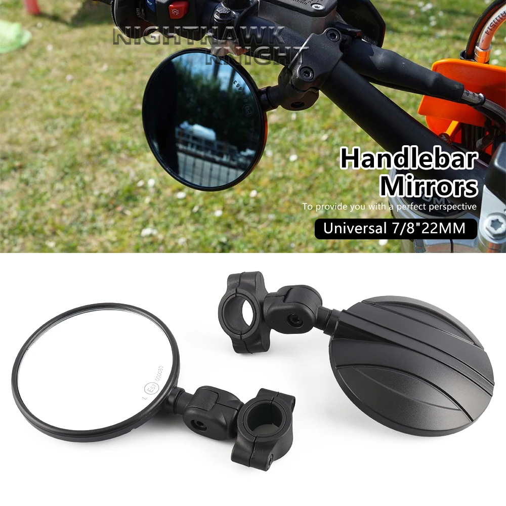 Um par de espelho retrovisor universal para motocicleta, 7/8 "22mm, para husqvarna 701 690 smcr exc dirt bike, acessórios para espelho retrovisor lateral