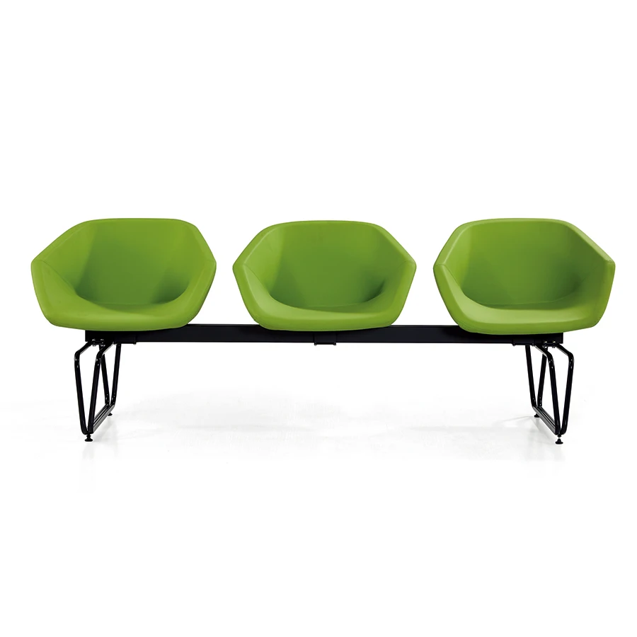 High Quality Public Furniture Waiting Chair Metal Stainless Steel Airport 3~5 Seater Waiting Chair For Sale
