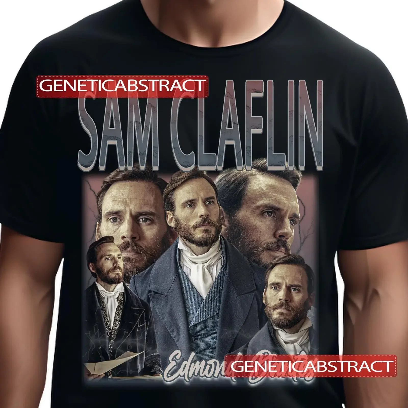 Vintage 90s Bootleg Sam Claflin Edmond T shirt Celebrity Actor Retro Unique for Fans Casual Apparel vintage Washed Soft graphic