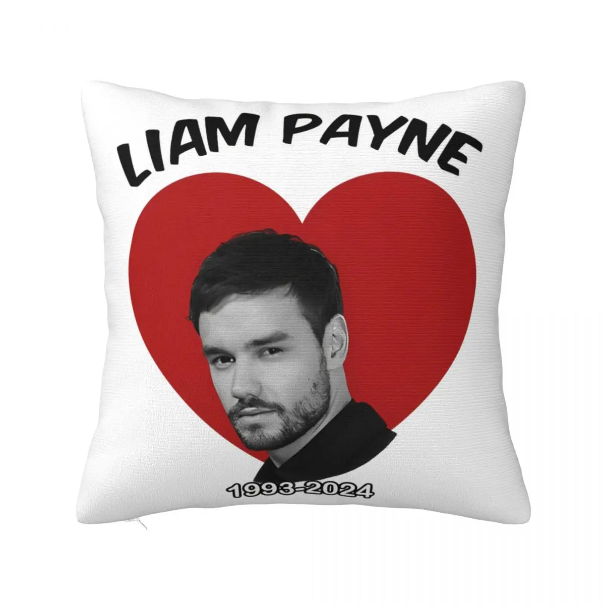 

Liam Payne Pillowcase Printing Polyester Cushion Cover Decorations Pillow Case Cover Home Zipper 40X40cm