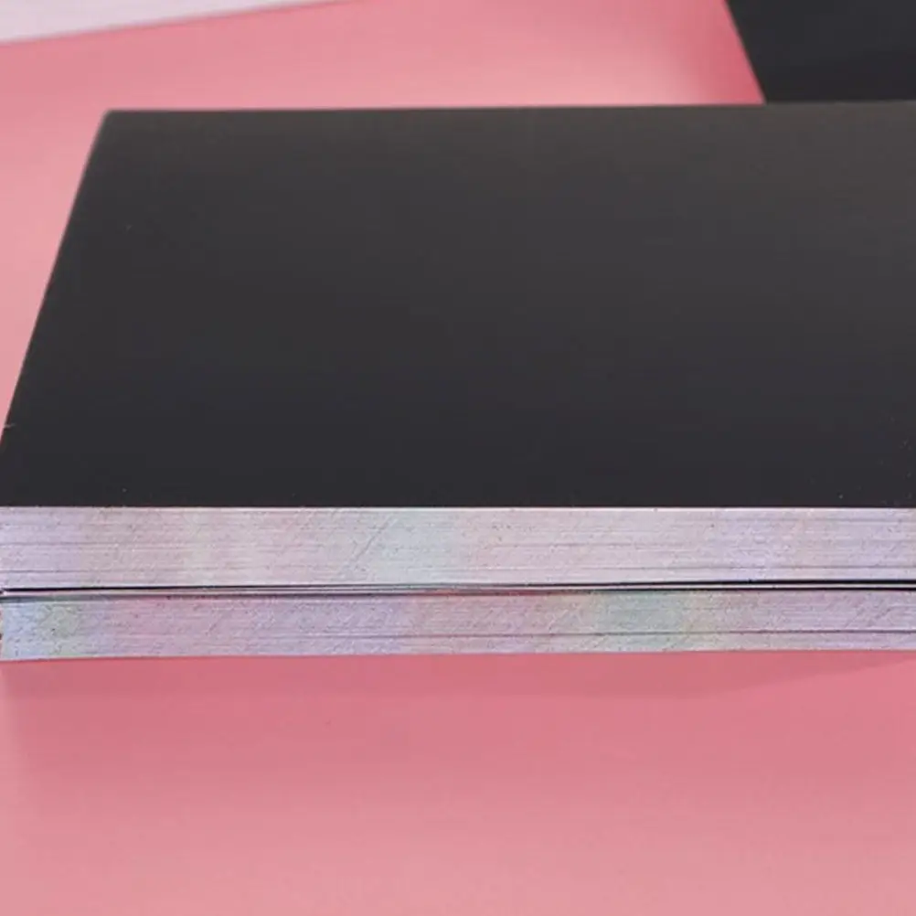 

Толстые черные листы для скретч-арта: набор для детского творчества, развивающий воображение, обучающий художественный материал