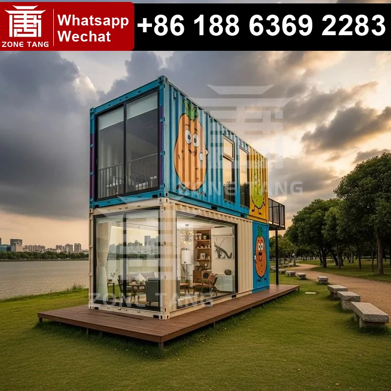 

Bathroom Luxury Shipping Container House Converting Containers Into Homes Convenient Mobile Container House Wind Resistance