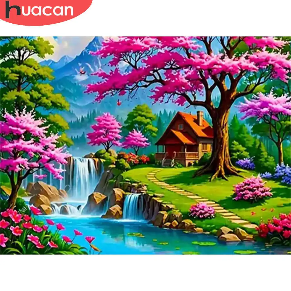 Huacan Schmetterling Diamant Malerei Kit Floral Kunst DIY Handwerk Home Wand Dekor Funkelnden Edelstein Leinwand Diamant Stickerei