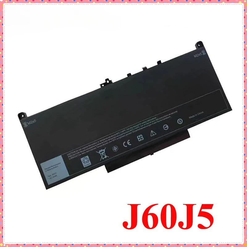 

J60J5 Laptop Battery For Dell Latitude E7270 E7470 J60J5 R1V85 MC34Y 242WD Laptop Parts & Accessories 5000mAh