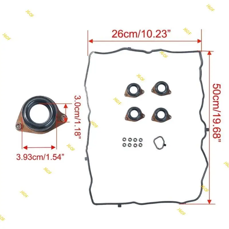 

J60F Precisions Fit Valves Cover Gasket Set with Enhanced Sealing Performances Valves Cover Sealing Set Suitable for Automotive