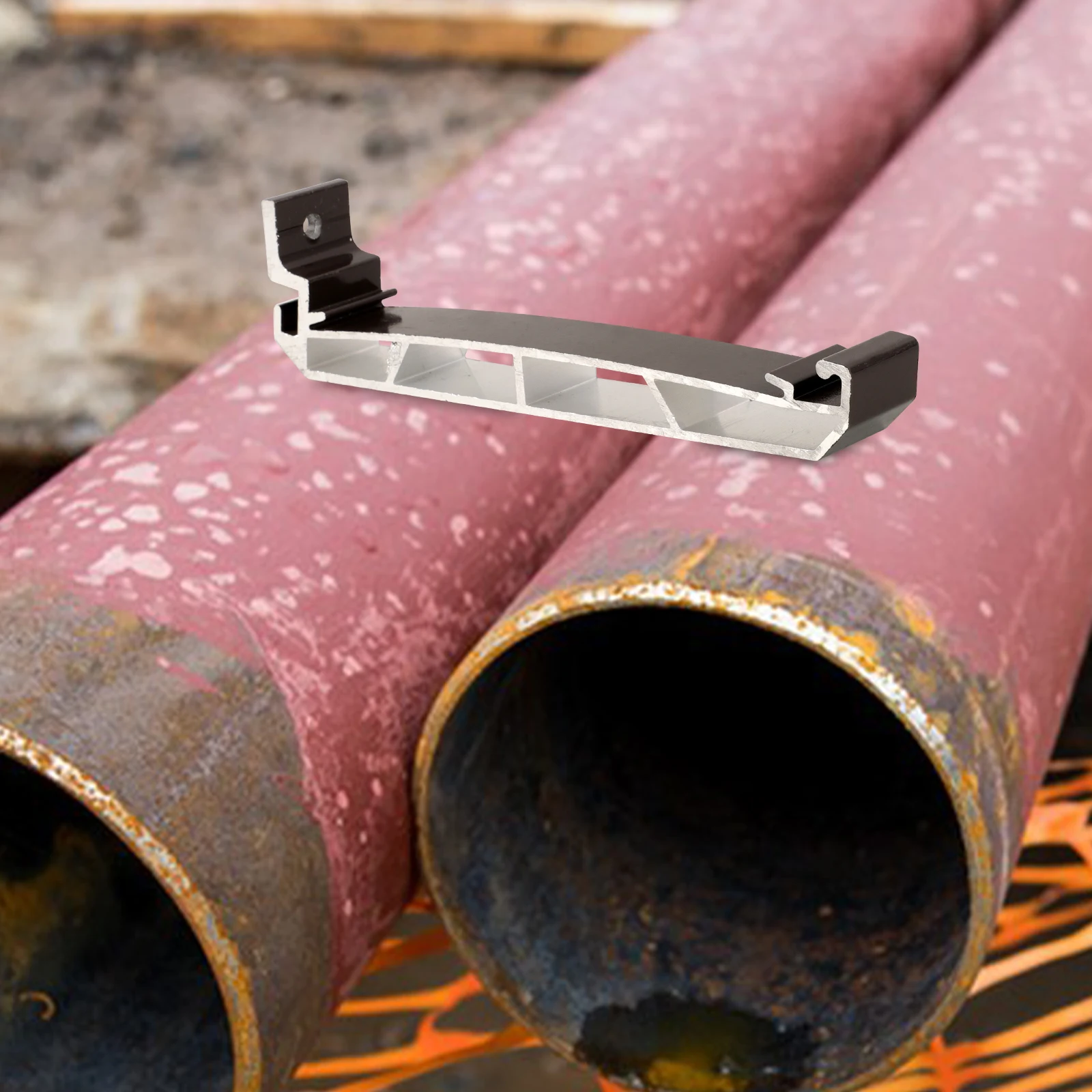 アルミ合金製雨樋ハンガーブラケット、ダークブラウン、ルーフラック、屋上雨樋固定ラック、ガーデンメタルブラケット、雨樋用