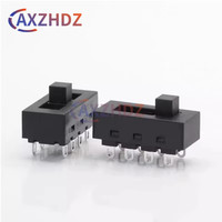 2PCS LQ-103H 12A 250V 3 Position 8 Pin Toggle Slide DIP Switch Hair Dryer Hot Cold Wind for JJ-15 Philips Flyco FH6218/20/21/31