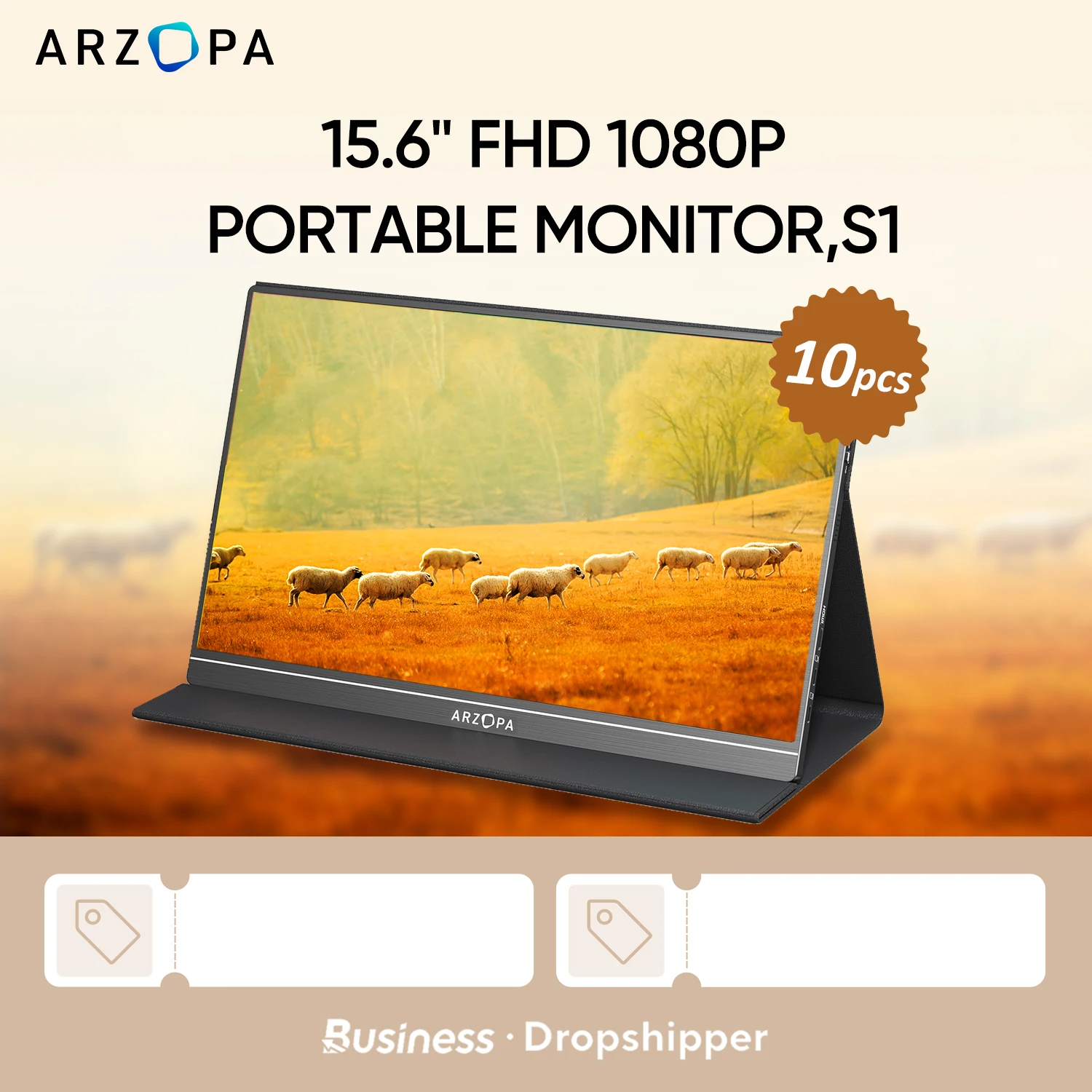 [10pcs] ARZOPA 15.6 1080P Monitor Portátil S1 Table