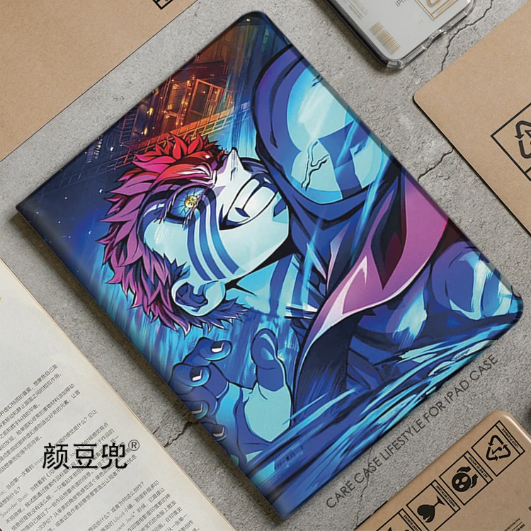 

Чехол Demon Slayer Anime Akaza для iPad Air 45 Mini 5 6, роскошный силиконовый чехол для Pro 12,9 11 для iPad 10th Protective Air 13 Air7 2025