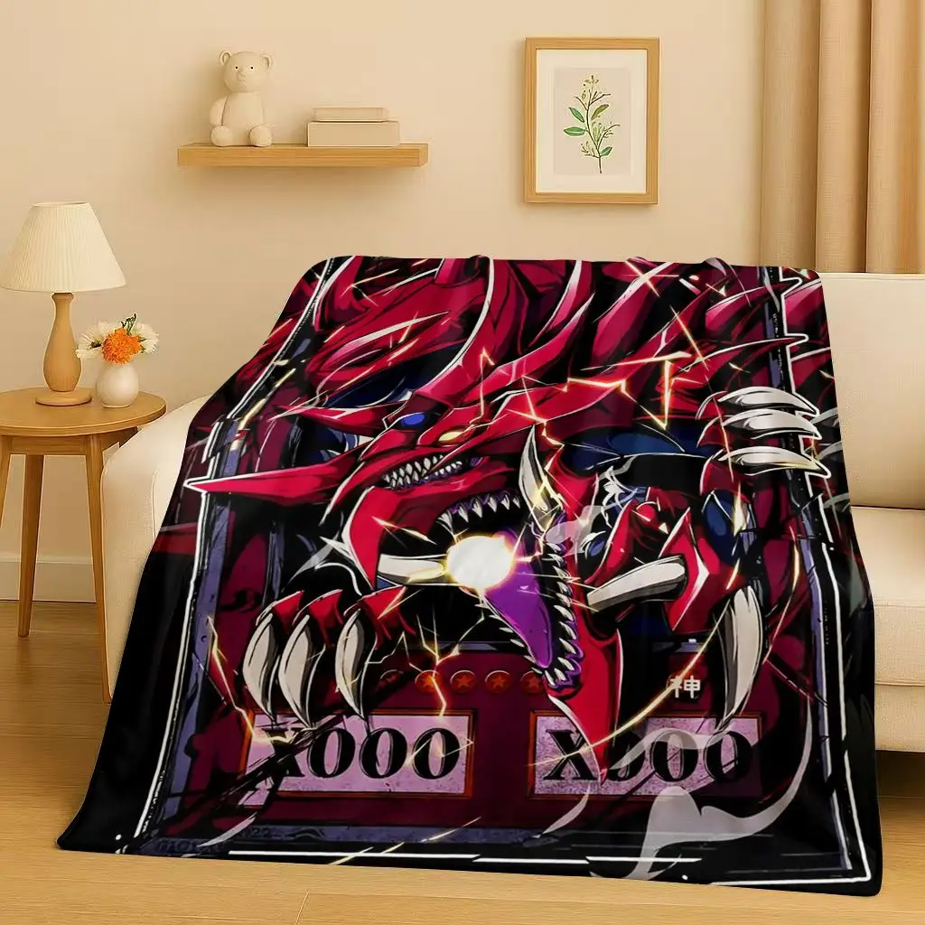 

Slifer the Sky Dragon Yu-Gi-Oh MONSTER CARD мультяшное фланелевое одеяло, мягкое теплое плюшевое покрывало для дома, спальни, кровати, дивана, офиса