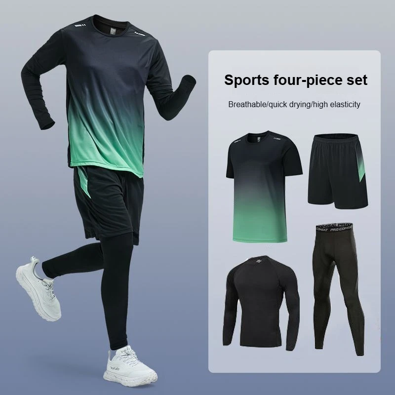 

Fitness Suit Men and Women Gym Running and Cycling Training Tight Fast Drying Clothes Autumn Winter Outdoor Casual Sportswear