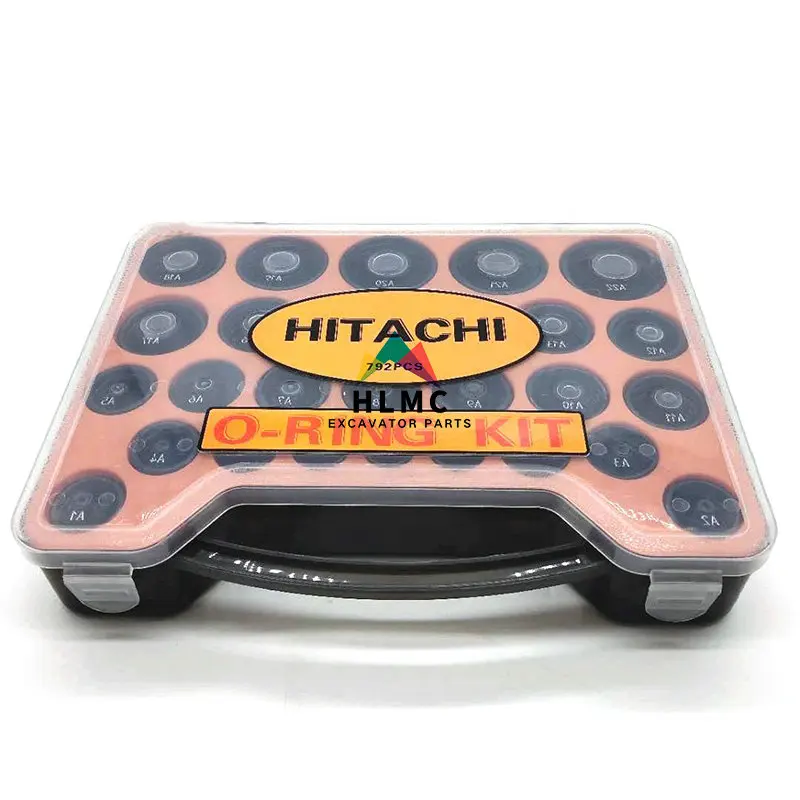 792 PCS Rubber GIANT O Ring Kit Box For HITACHI Excavator