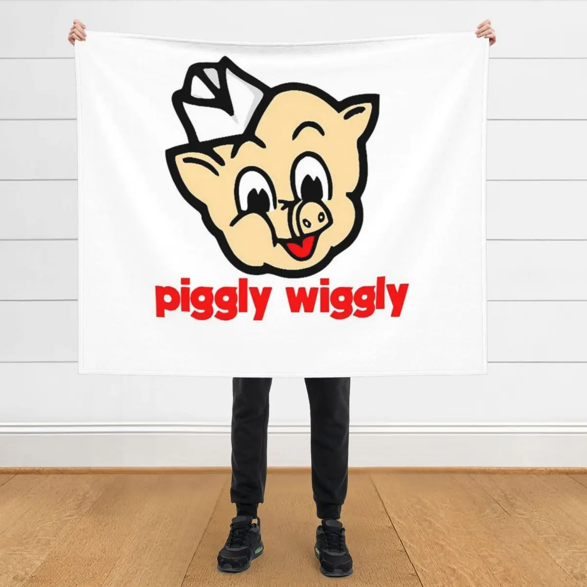 

Классическая футболка Piggly Wiggly, одеяло для гигантских диванов и пледы, винтажные одеяла для диванов