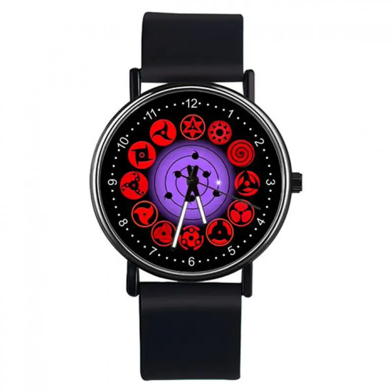 Naruto Student Watch Children's Electronic Watch Sharingan Luminous Watch Cartoon Uchiha Sasuke Uzumaki Naruto Holiday Gift
