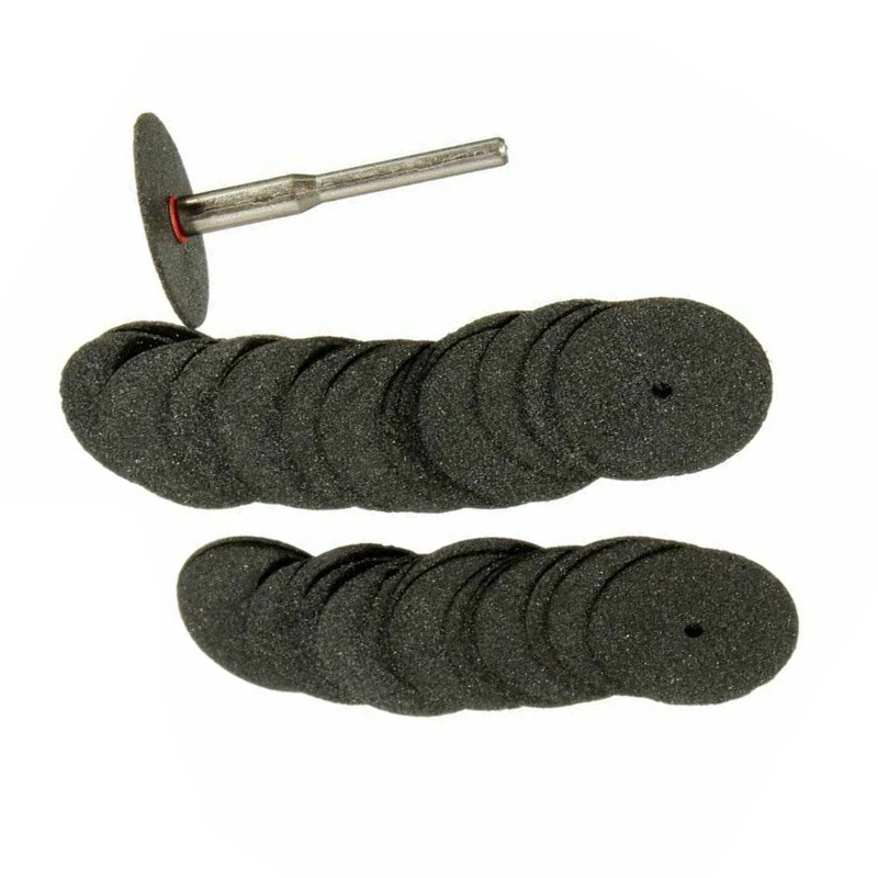 36pcs/Set 24mm Resin Cutting Wheel Cutting Disc + 1pcs Connecting Rod Accesories Metal Cutting Rotary Tool Saw Blade