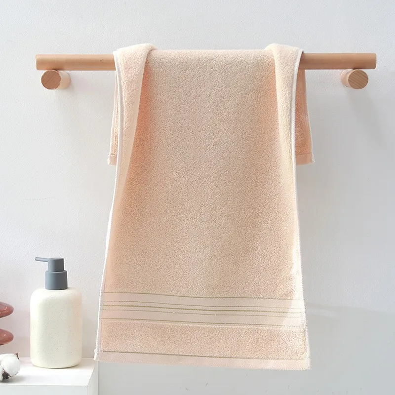 1 set of gold wire pure cotton towel, thickened and absorbent, suitable for daily household use