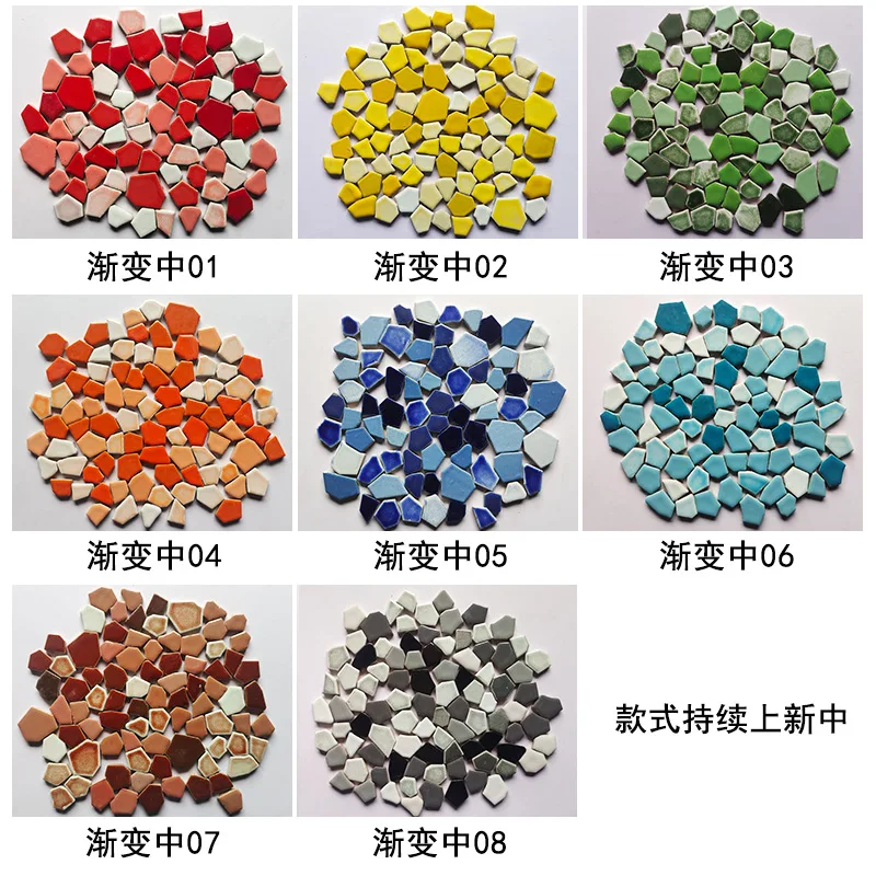 Handicraft Ceramics, Free Stone Mosaic DIY, Pebble Blue and White Porcelain Tiles, Wholesale From Tile Manufacturers