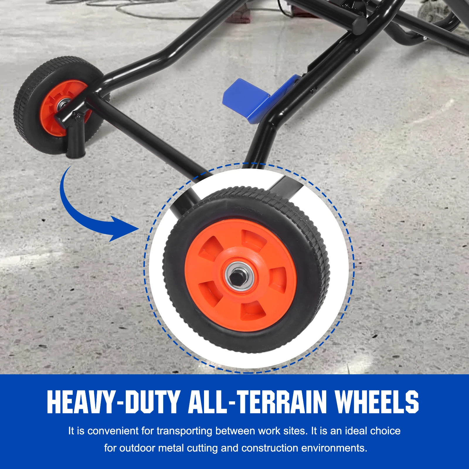 Tafelzaagstandaard met Powerlift Assist Versteken Chop Saw Stand Opvouwbare werktafel Meerdere verstelbare montageopties