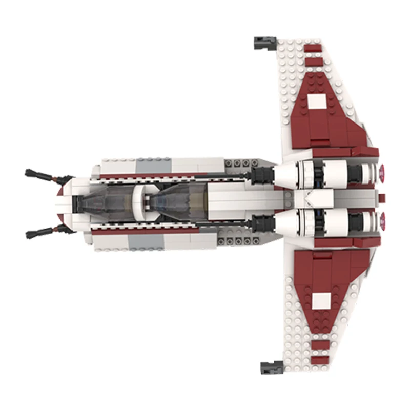 621ピース MOC-241666 新共和国ガンシップ スペースウォーズシリーズ 映画宇宙船モデル 組み立てブロック おもちゃ 誕生日プレゼント