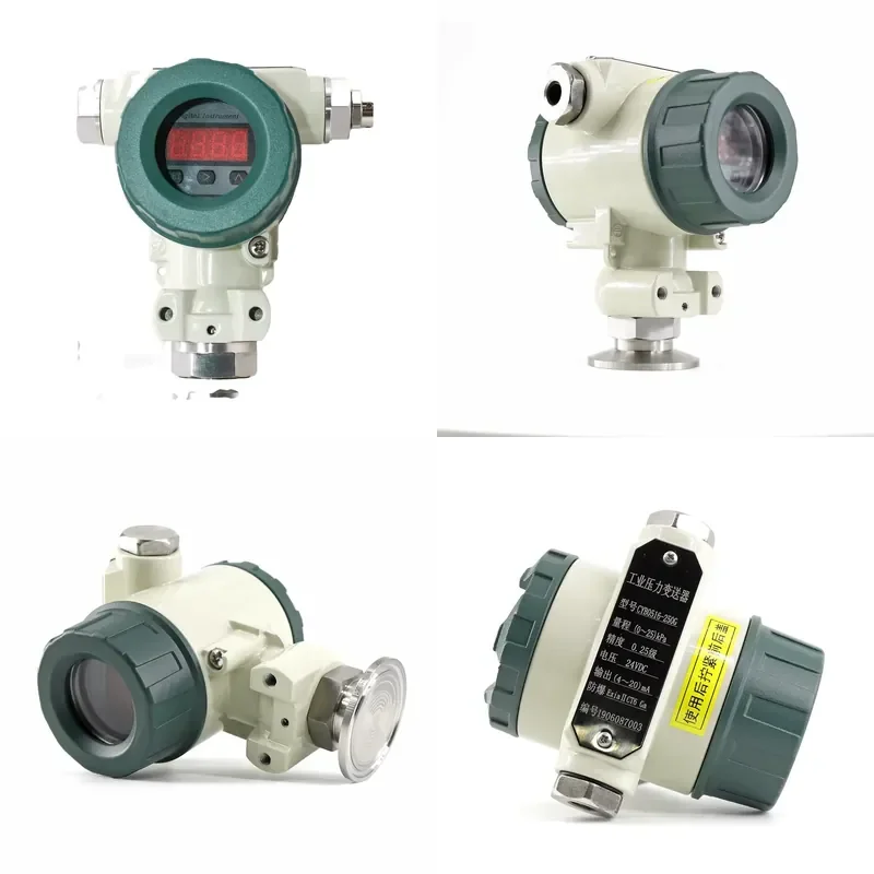 0-125℃ IP67 Vacuum Pressure Transmitter 4-20mA 0.1%F.S High Stability Low Drift 50mm Chuck Connector