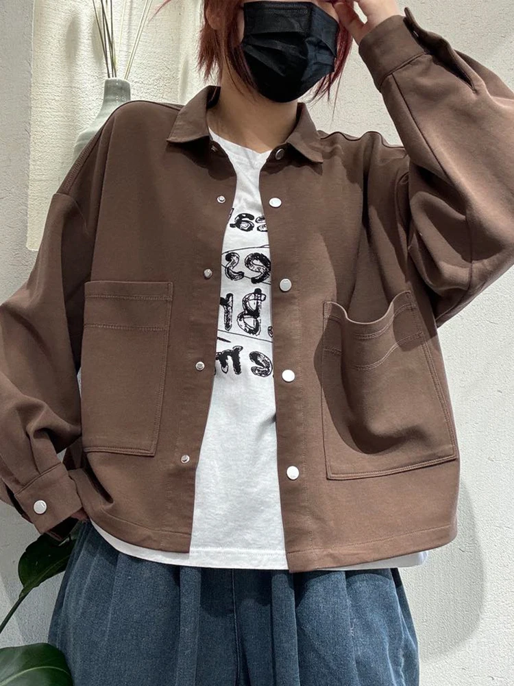 Amax LuluE موضة ربيع 2026 سترات كلاسيكية متينة للسيدات تصميم كوري معاطف فضفاضة للسيدات ملابس خارجية أنيقة للترفيه