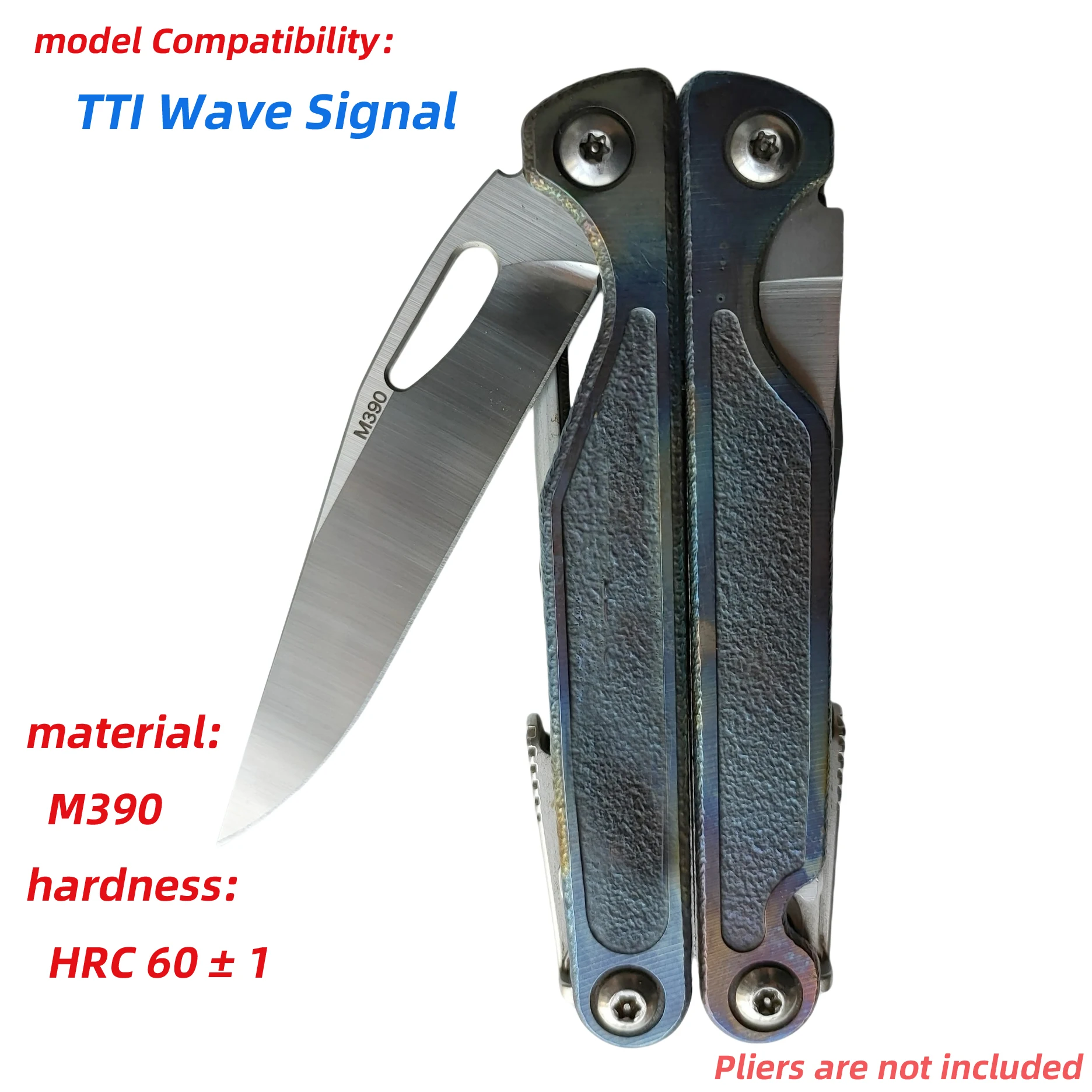 

1 piece M390 Powder Steel Blade Replacement part For leatherman Charge TTI Wave Signal DIY Accessories