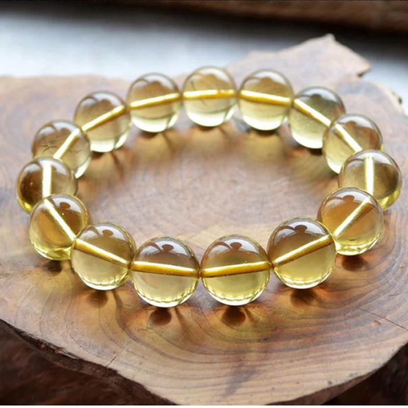 Men's and Women'sSingle Ring Natural Citrine Bracelet