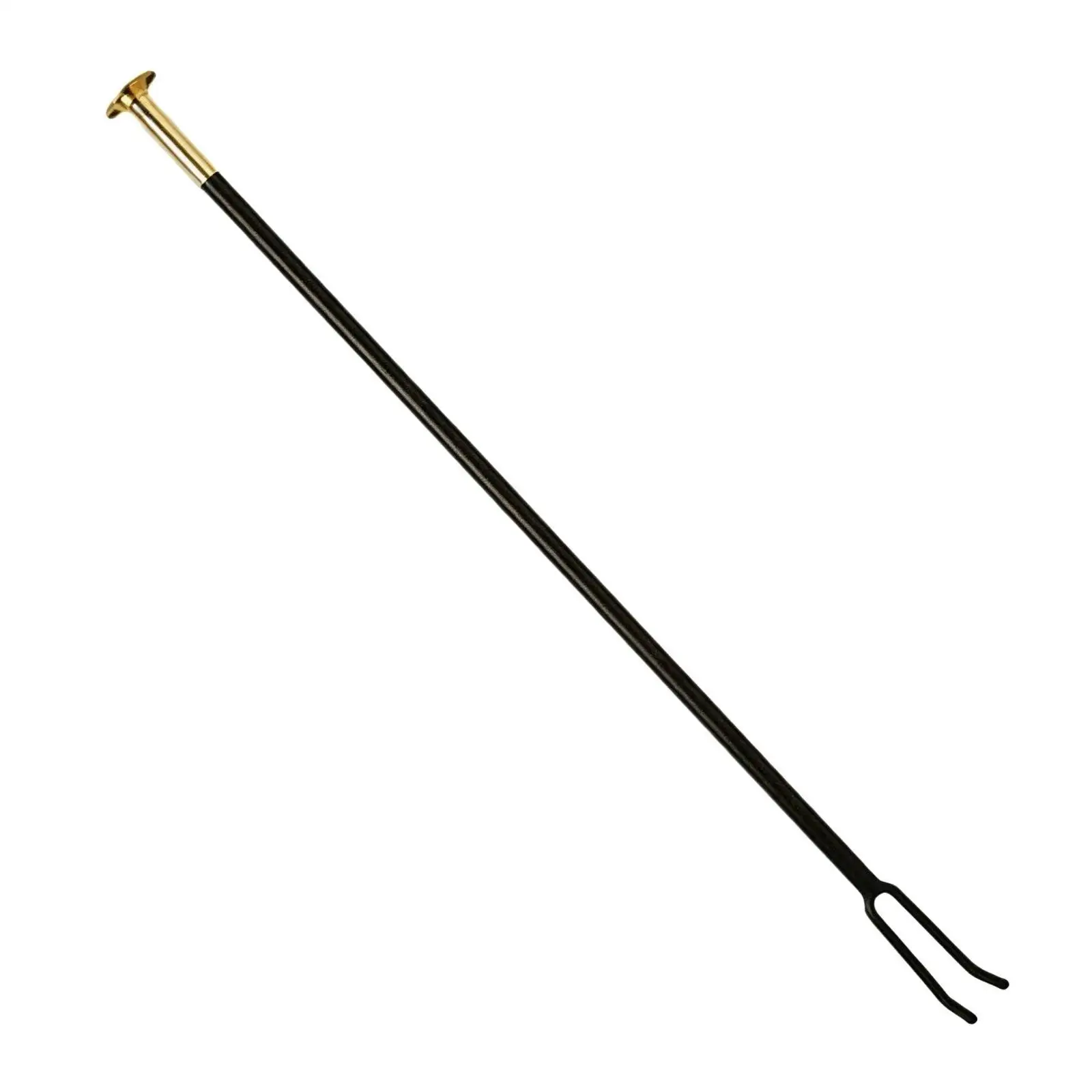 Fireplace Tool Long-Handled Two-Prong Fire Stoker with Air Blower for Wood-Fired Fireplaces, Outdoor Campfires, Hearths
