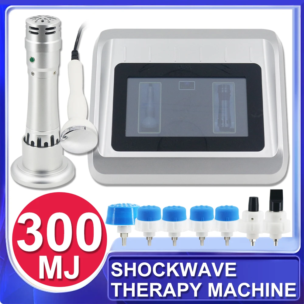 300MJ Shockwave Therapy Machine Limbs Pain Relief Massage Ultrasound Physical Machine ED Treatment 2in1 Professional Shock Wave