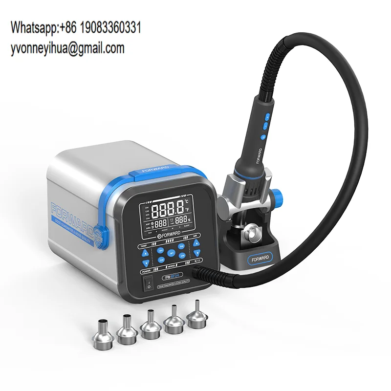 FORWARD FW-BF04 New Arrival Helical Wind Soldering Station Welding Hot Air Gun SMD Rework Heat Gun For BGA Motherboard Repair