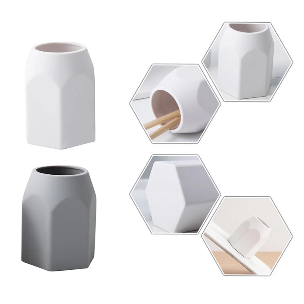 الأبيض سيليكون قلم رصاص حاكم حامل مكتب منظم قرطاسية لمكتب المنزل المدرسة هدية تخزين حامل قلم