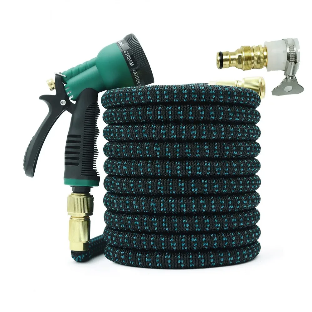 Telescopic garden water pipe set garden water pipe water gun joint eight function high-pressure water gun household watering sho
