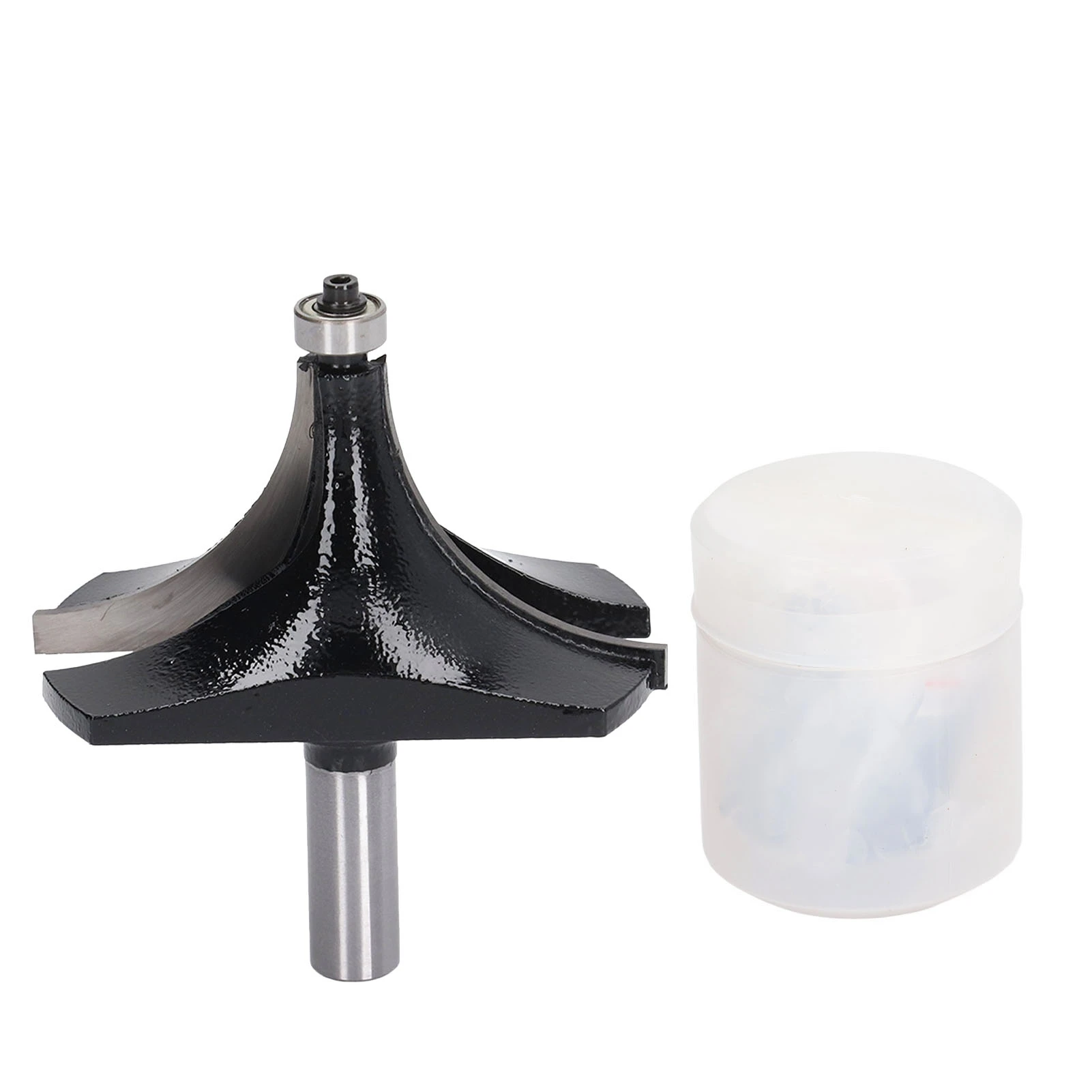 Roundover Router Bit 1/2in Shank 1/2x3‑1/2 Tungsten Carbide Round Over Cutter Tool