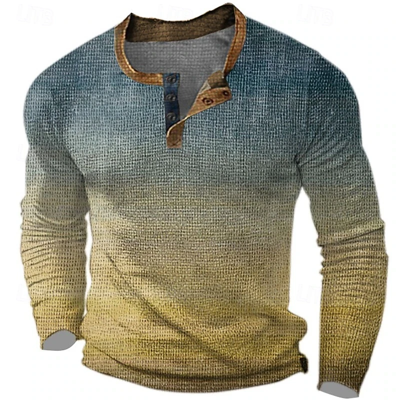 Herren-Henley-Shirt mit grafis – Tee Graphic Print Bewertung und Preis