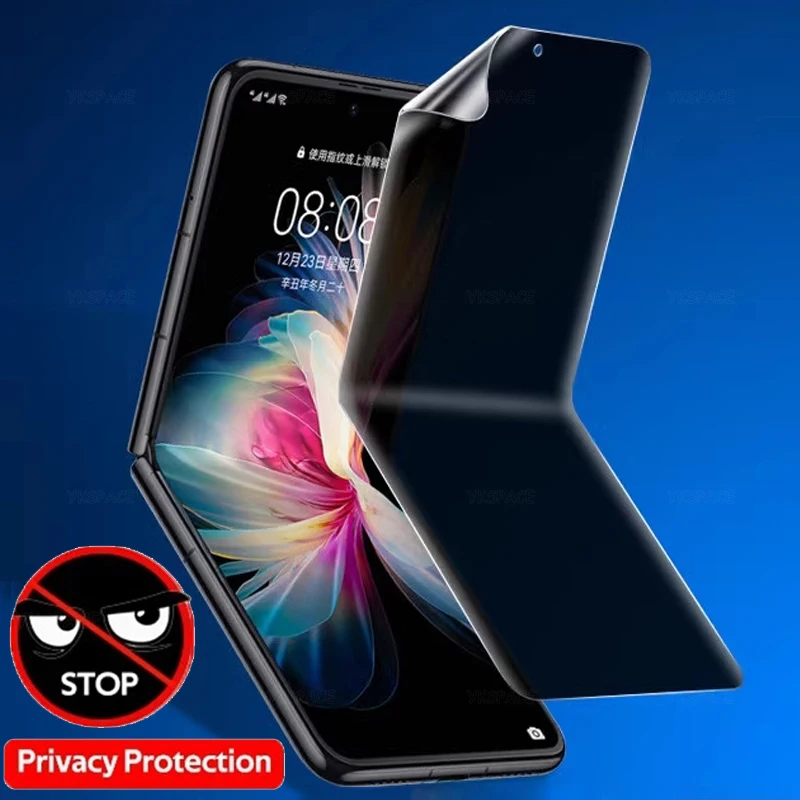 Высококачественная антишпионская гидрогелевая пленка для Samsung Galaxy Z Flip 3 4 5 6 7 FE W23 W24 W25, мягкая внутренняя защитная пленка для экрана