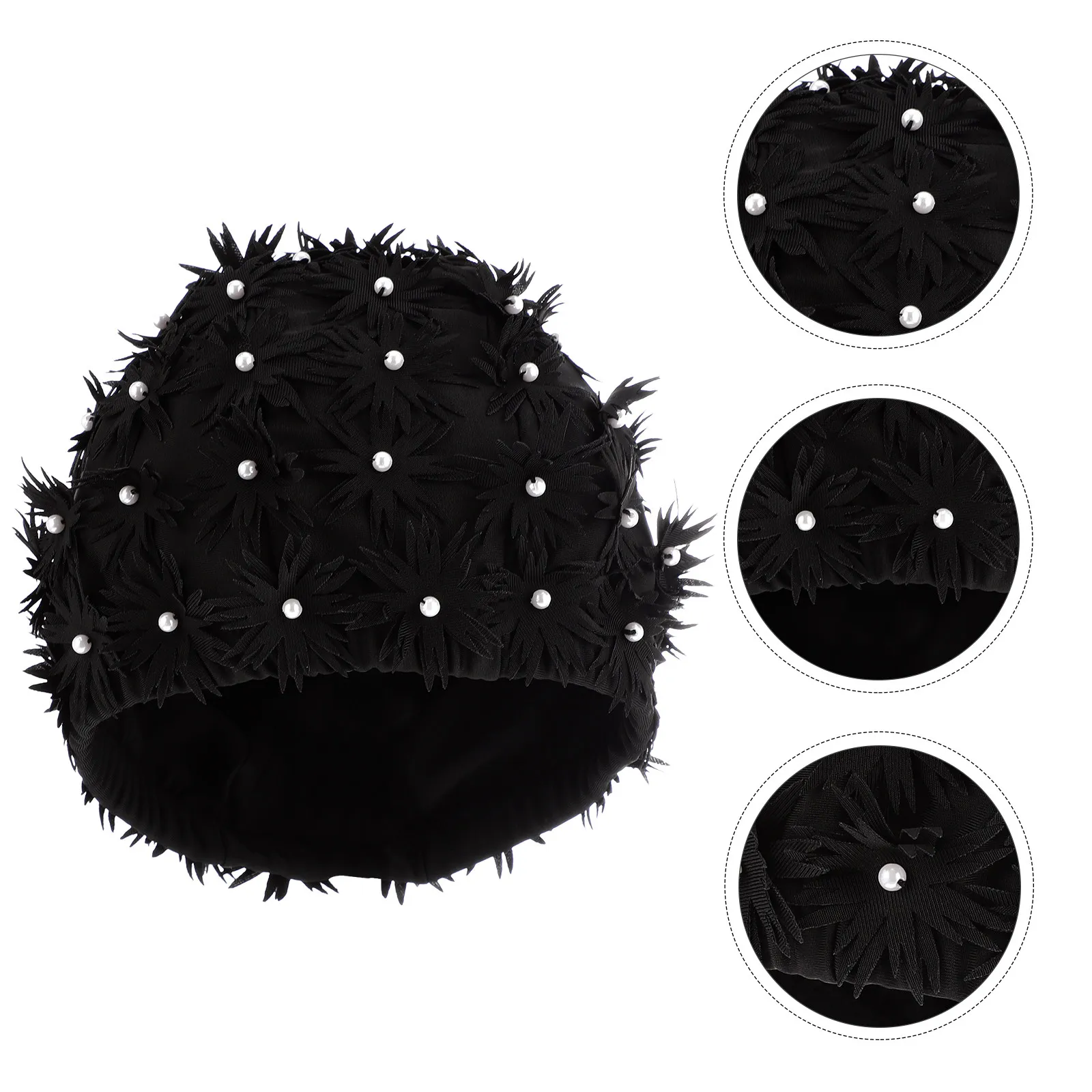 

Женская шапочка для плавания, удобная, легкая, с 3D цветочным узором, защищает волосы и уши, идеально подходит для взрослых, для плавания, пляжа, бассейна, лета