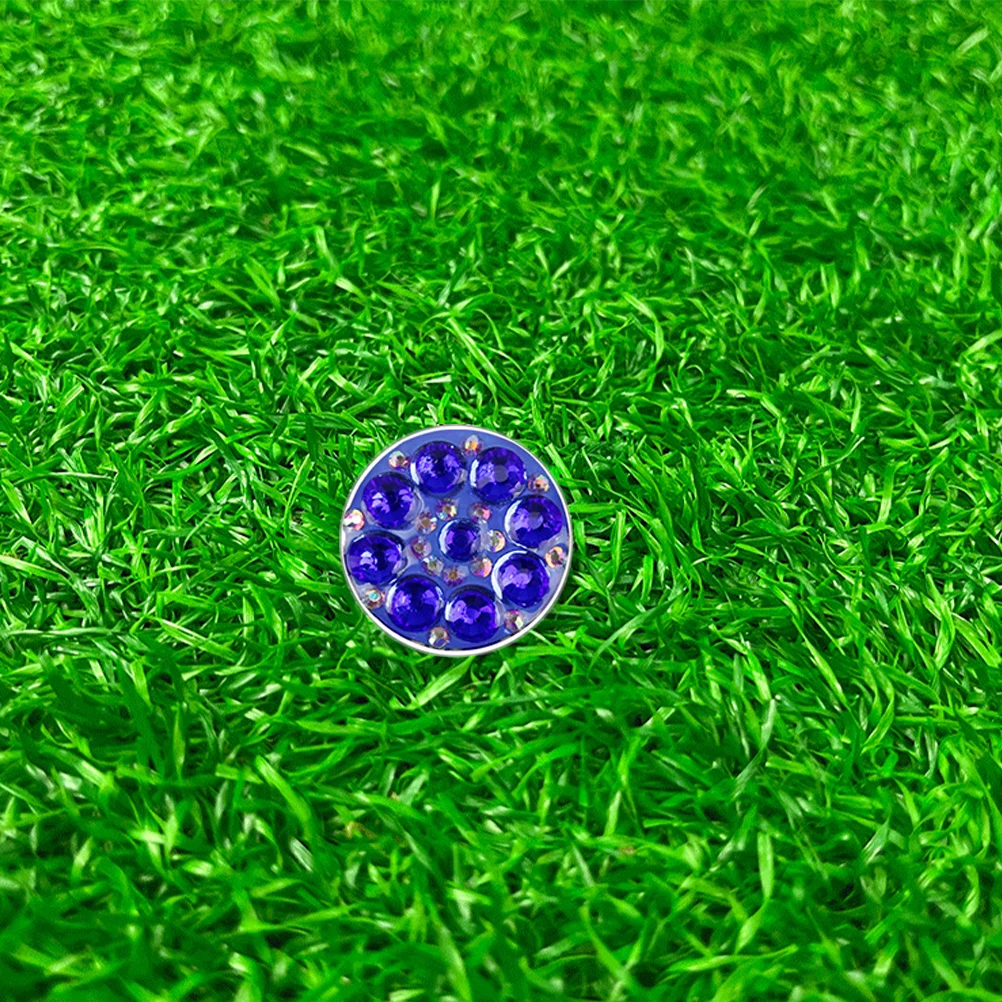 

Golf Crystal Hat Clip Marker Blue Portable Zinc Alloy Golfing Accessories Ball Marker Gift Durable Craftsmanship Long Use