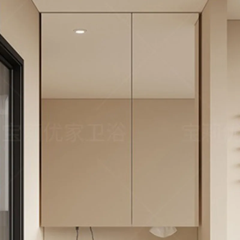 Organizer Storage Bathroom Cabinet Mirror Shelves Toilet Partitions Space Saver Modern Cupboard Luxury Gabinete Hotel Furniture