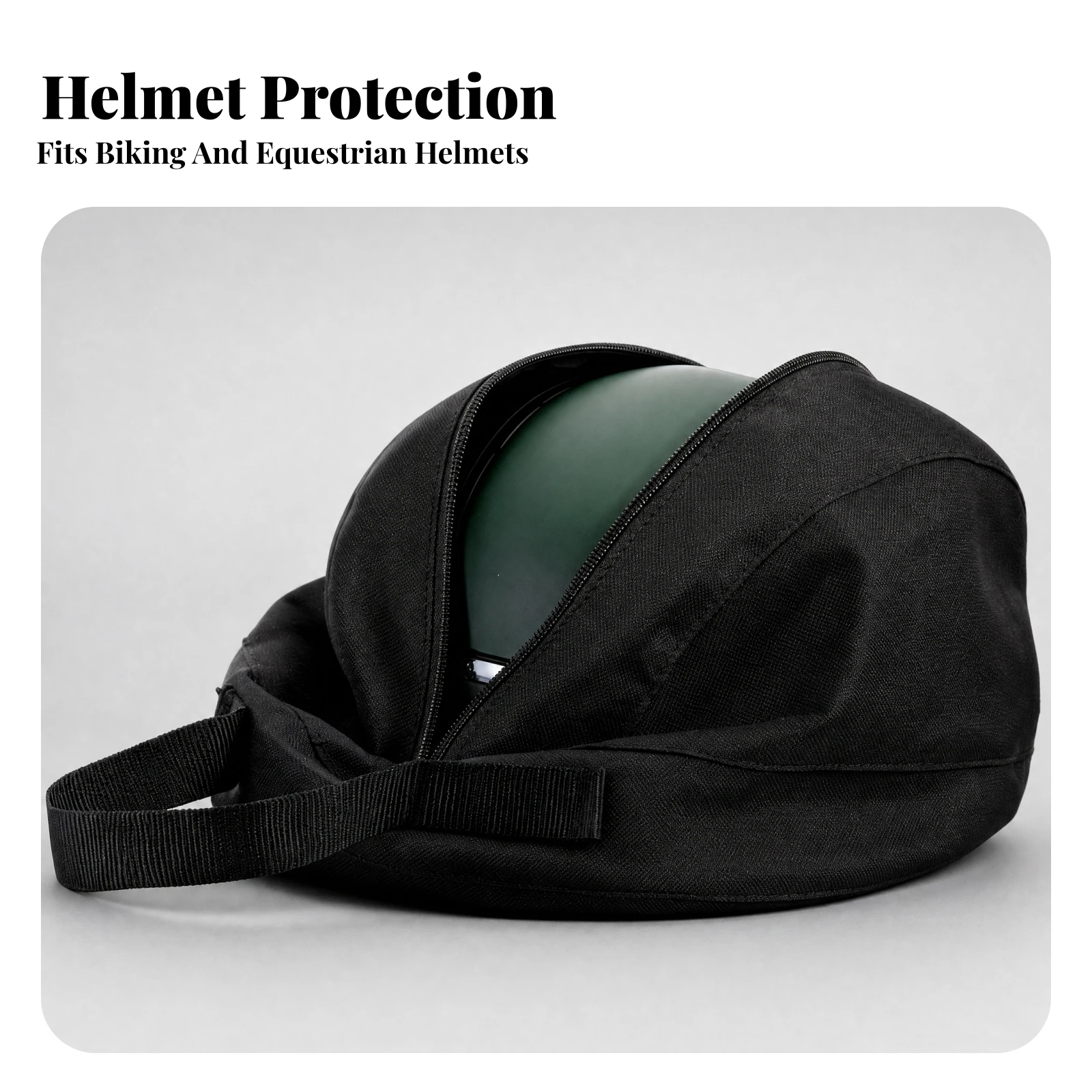 Helmet Storage Bag Long-Lasting Helmet Bag with Carrying Strap Large Capacity Lightweight for Cycling Outings, Commuting