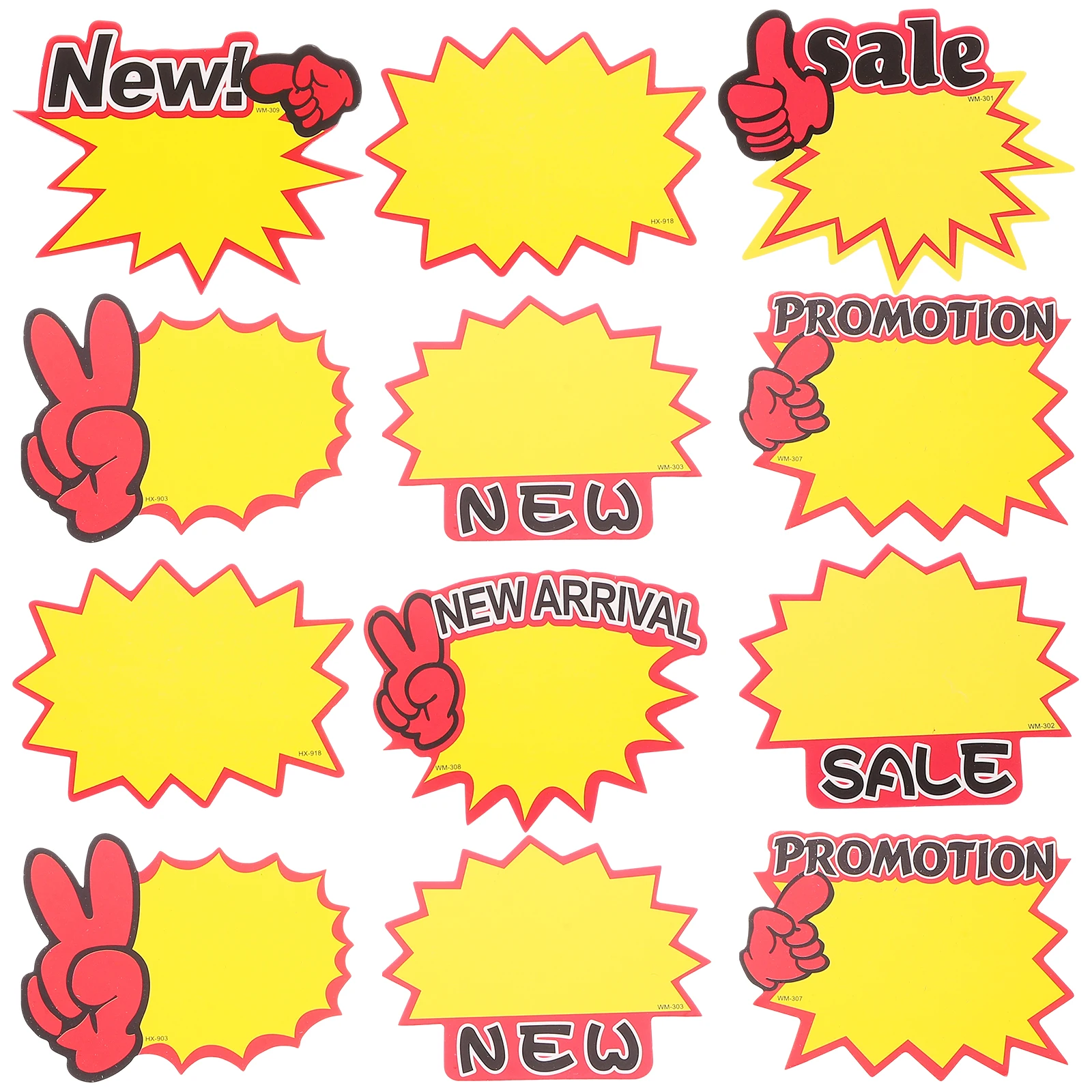 

400pcs Blank Star Shaped Tags Mini Size 5 Practical Writing Area Price Labels Retail Store Supplies Supermarket Fruit Vegetable