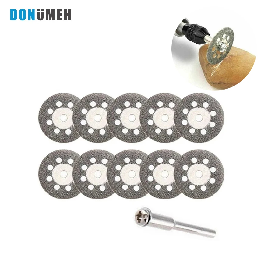 Diamond Cutting Wheel Saw Blades Cut Off Discs Set Rotary Tool Replacement used to Grind Stone Glass ceramic power tool parts