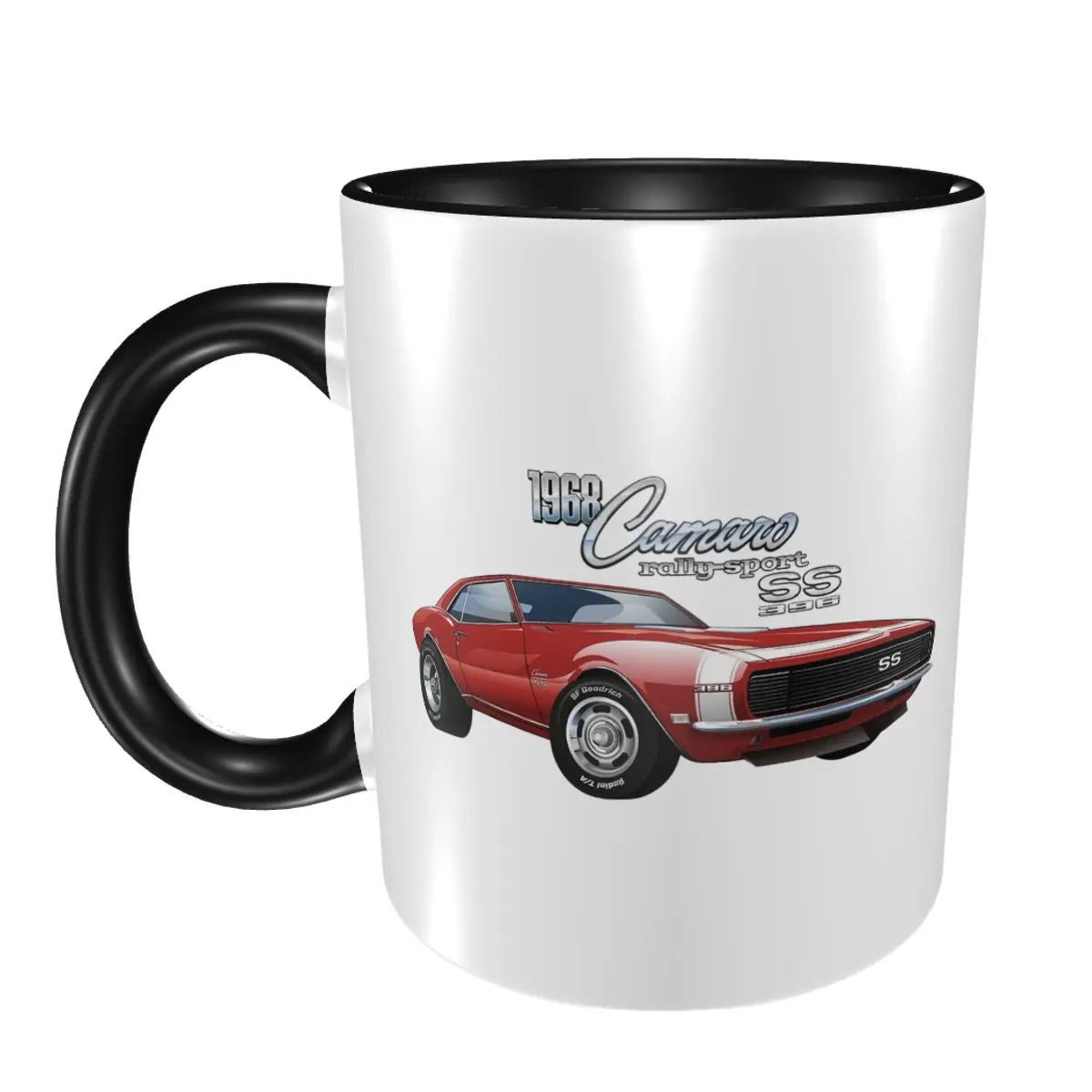 

1968 Camaro RS 327 Red Mug Funny Ceramic Coffee Cups Tea Mugs Milk Cup Drinkware Gifts for Friends