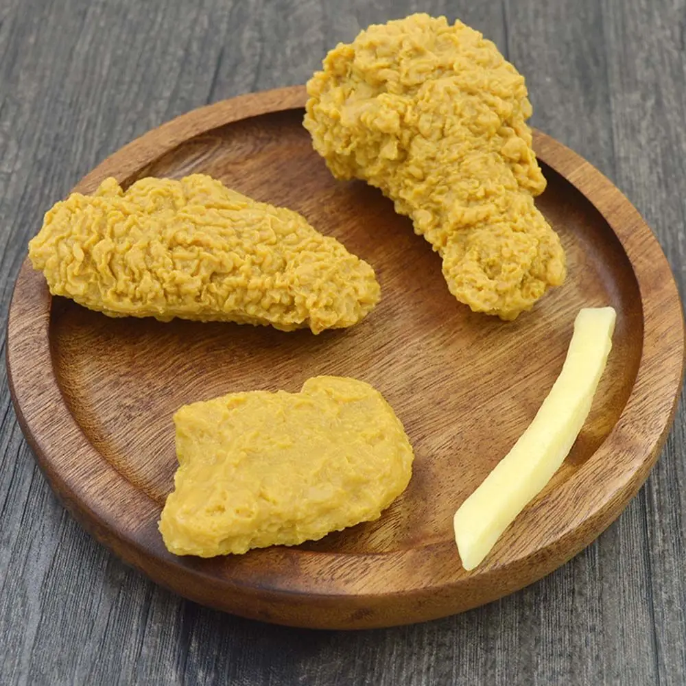 French Fries Fried Chicken Legs Fried Chicken Fried Chicken Around Key Chains Key Rings Food Pendant Imitation Food Keychains