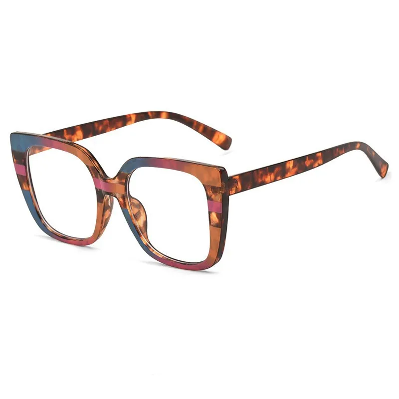 

Oversized Square Eyeglasses Frames New in Brand Design Spectacles Ins Trendy Vintage Multicolor Rim Women Eyewear