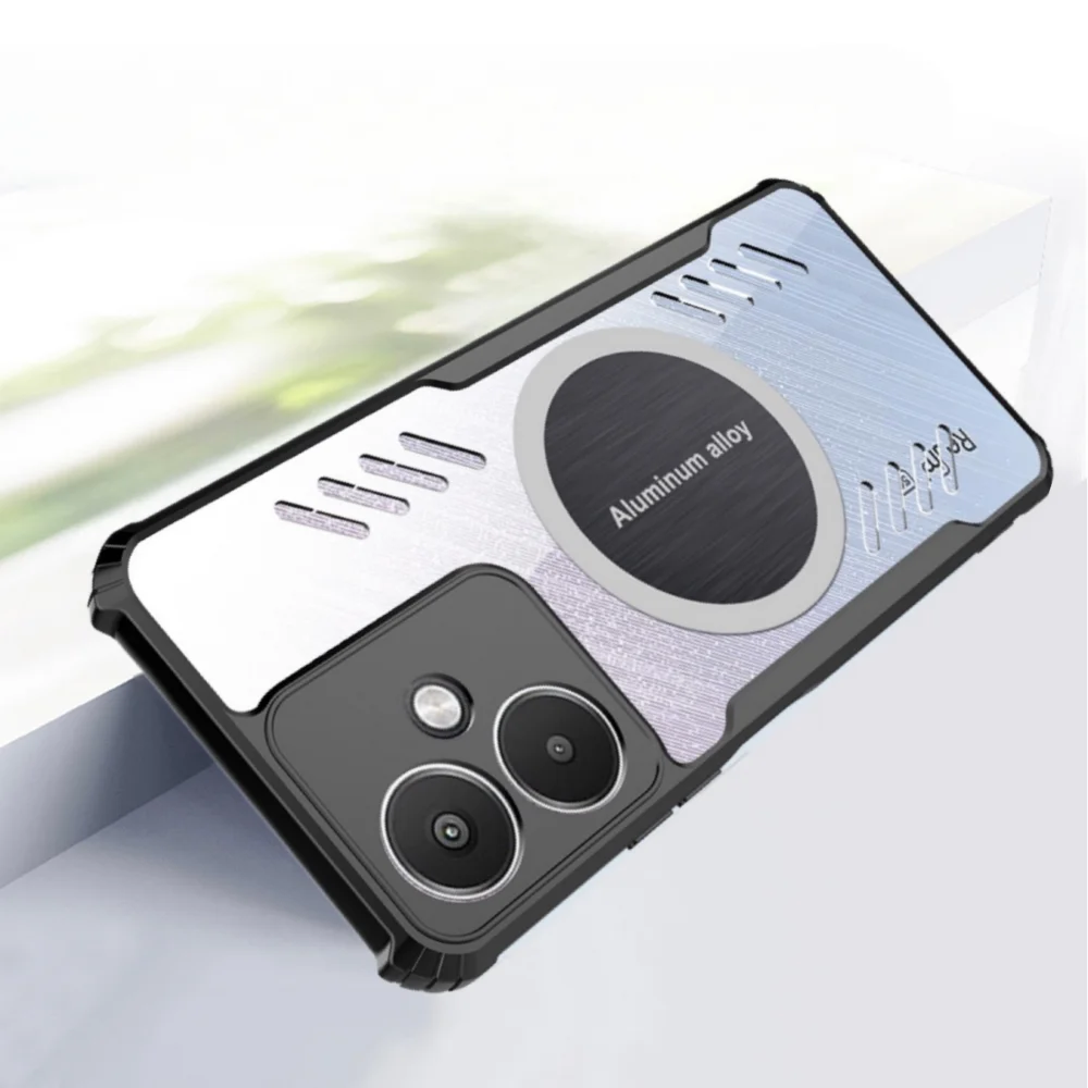 Pernalized Graphene Heat Dissipation Shockproof Case For Redmi 13C 5G with Car Mount and Screen Protector For Redmi Note13 5G